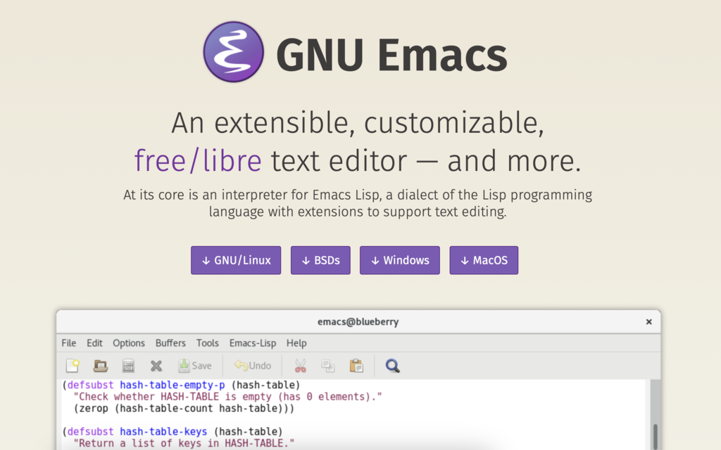 GNU Emacs