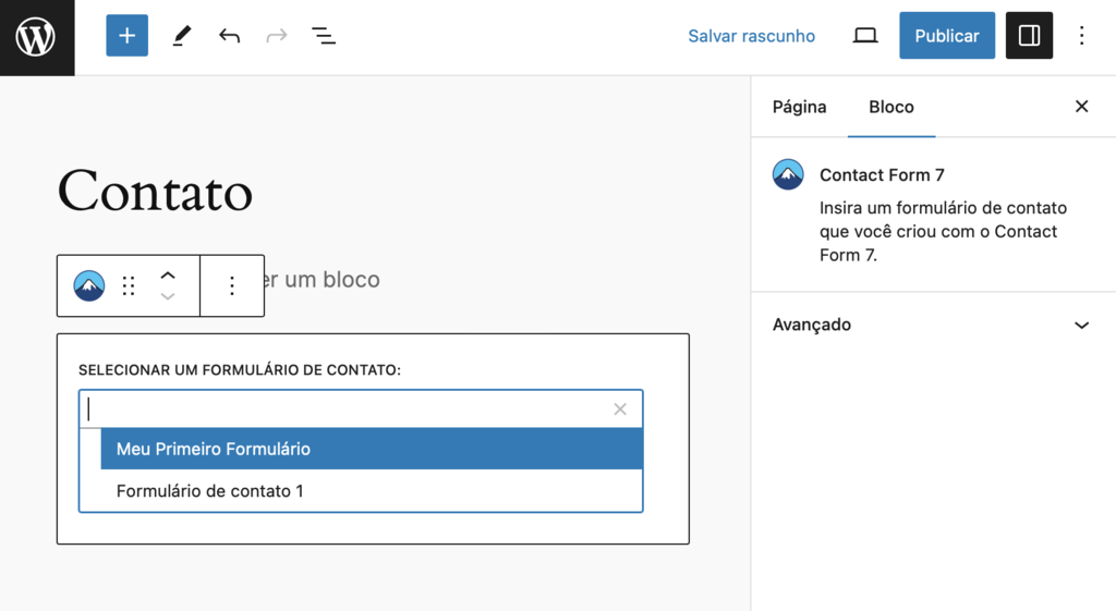 adicionando formul&aacute;rio de contato com recaptcha ao wordpress pelo contact form 7