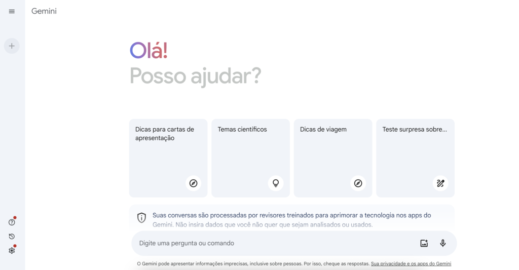 Google Gemini sendo apresentado como vantagens e desvantagens do e-commerce