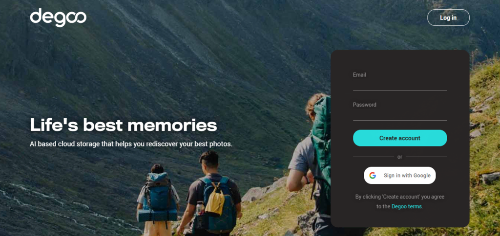 página inicial do serviço degolo