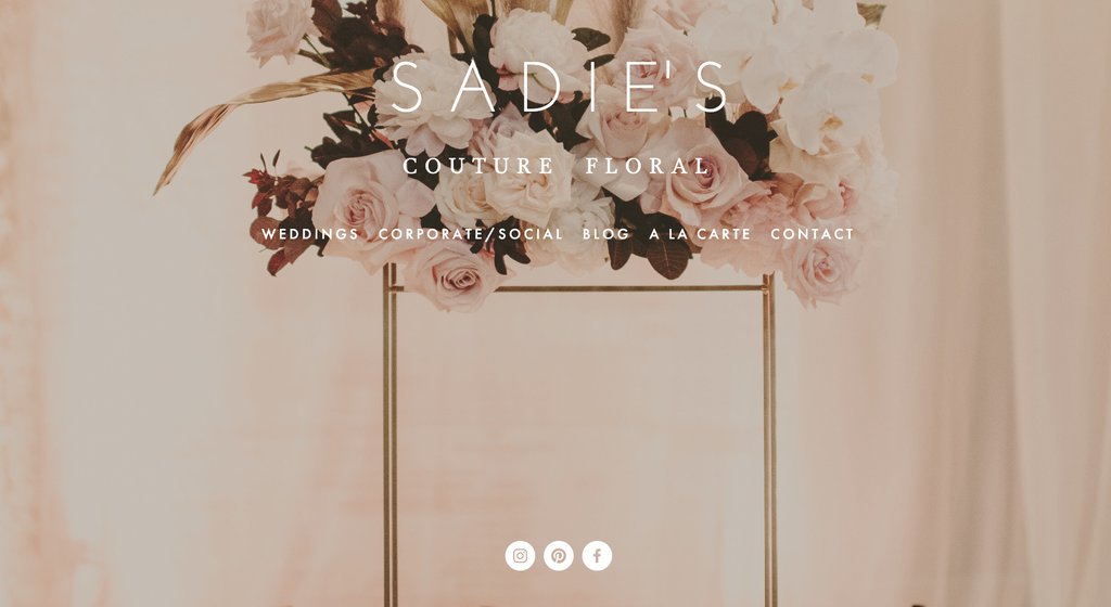 Site minimalista de casamentos