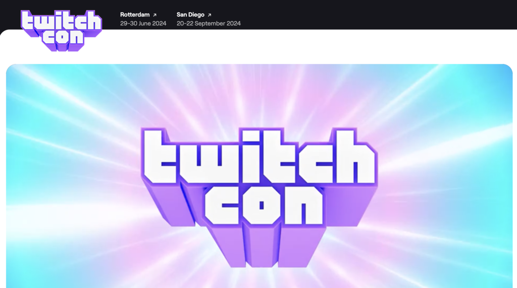 Página inicial do Twitch