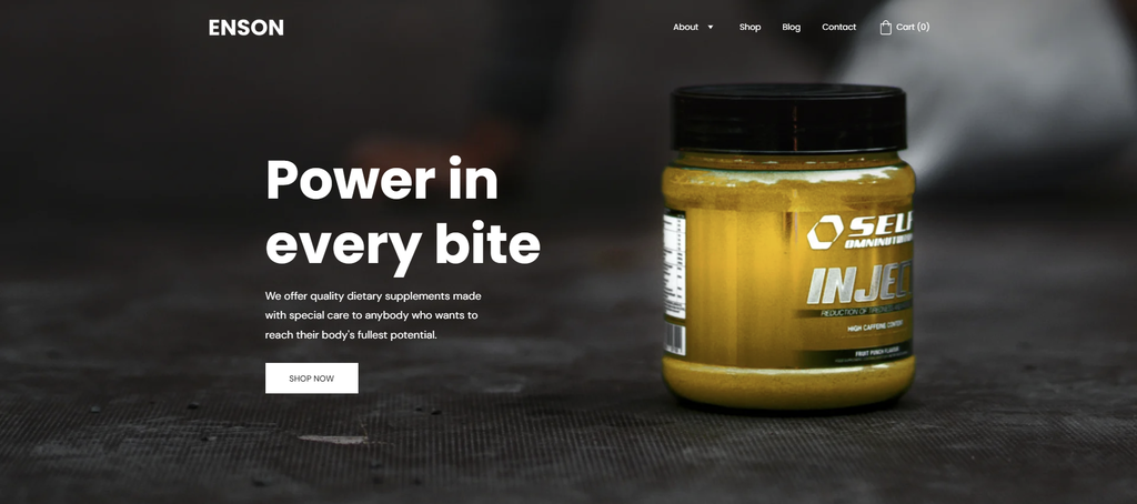 template de loja virtual enson