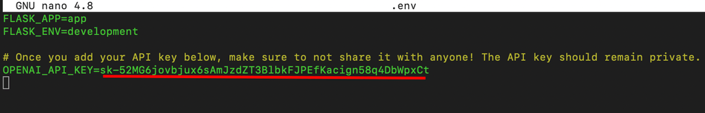 Uma captura de tela do c&oacute;digo em um aplicativo de linha de comando
