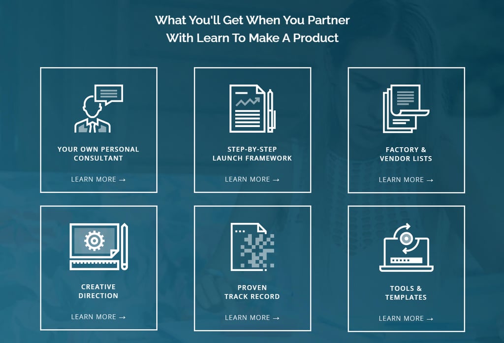 site learn how to make a product