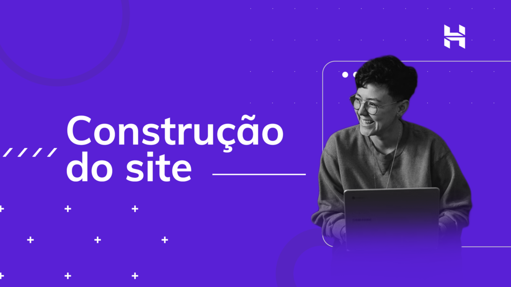 ilustra&ccedil;&atilde;o da hostinger sobre constru&ccedil;&atilde;o do site