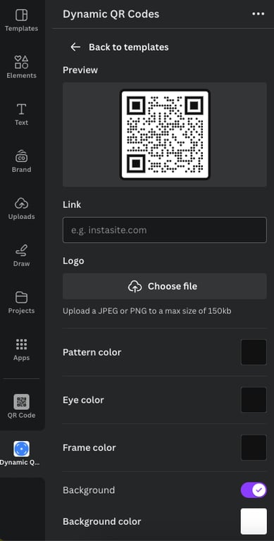 como criar qr code din&acirc;mico no canva