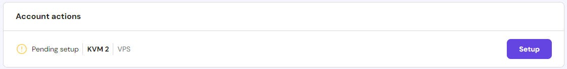 vps com configura&ccedil;&atilde;o pendente no hpanel
