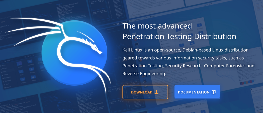 O que é Kali Linux: imagem da página de download