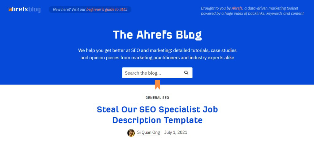 blog da ahrefs