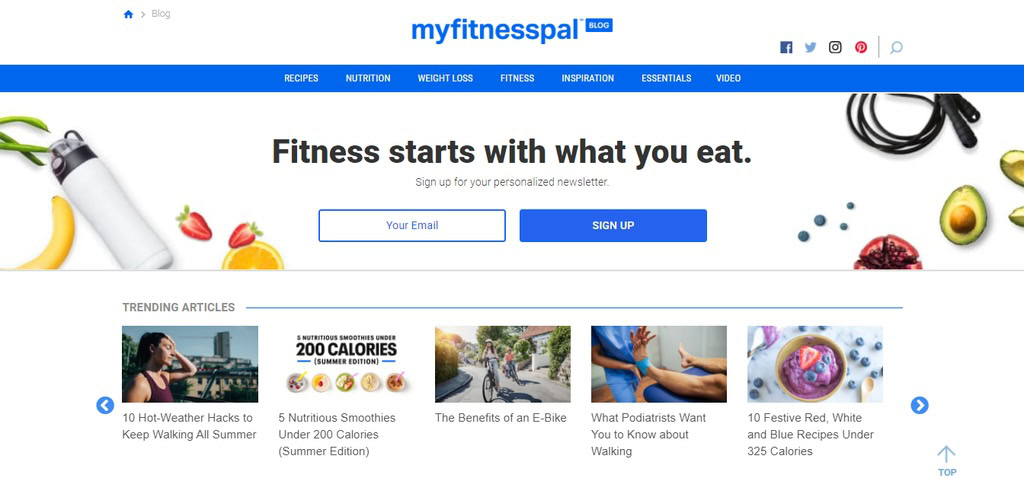 blog do myfitnesspal