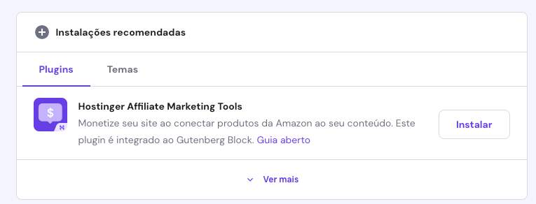 plugin de afiliados da hostinger no hpanel