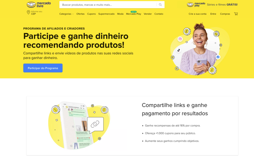 programa de afiliados do mercado livre
