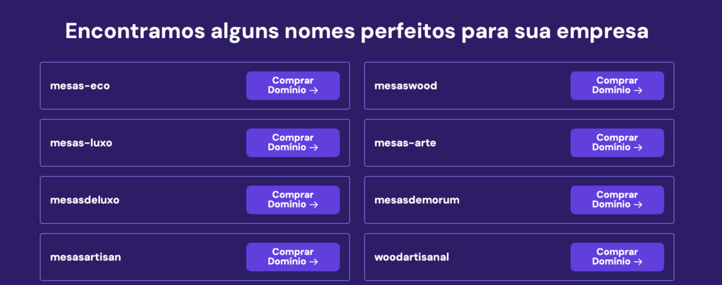 gerador de nomes de empresas com ia da hostinger
