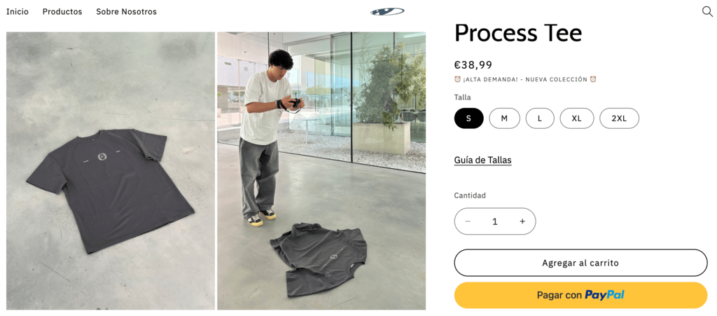 p&aacute;gina de produto na loja virtual da aware corp