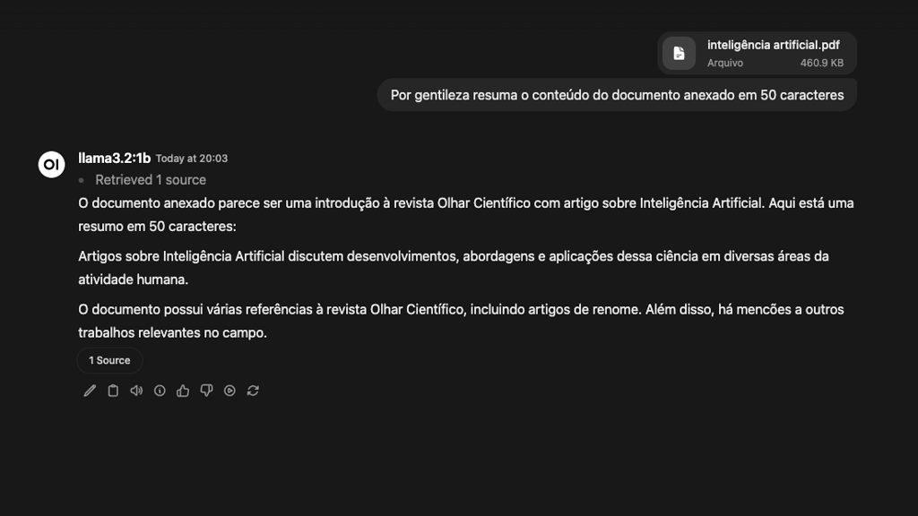 resumo de documentos no ollama