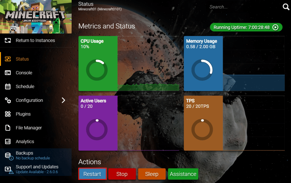 Arquivo commands.yml de servidor Minecraft com aliases personalizados para comandos como gamemode e warp.
