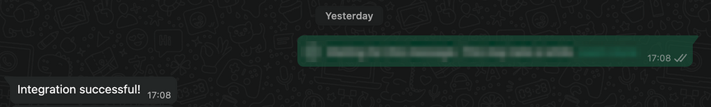 N&uacute;mero de teste do WhatsApp envia resposta com base na configura&ccedil;&atilde;o do fluxo de trabalho n8n