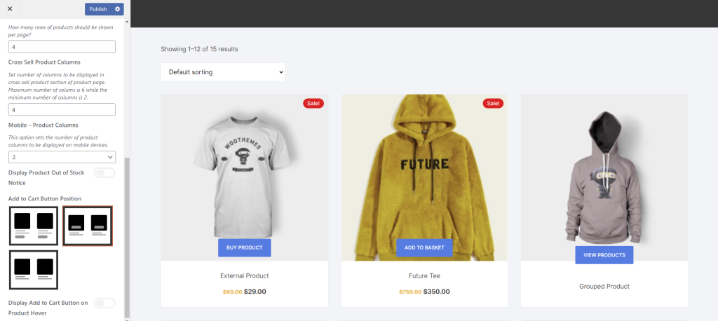 Catálogo de produtos da Orchid Store