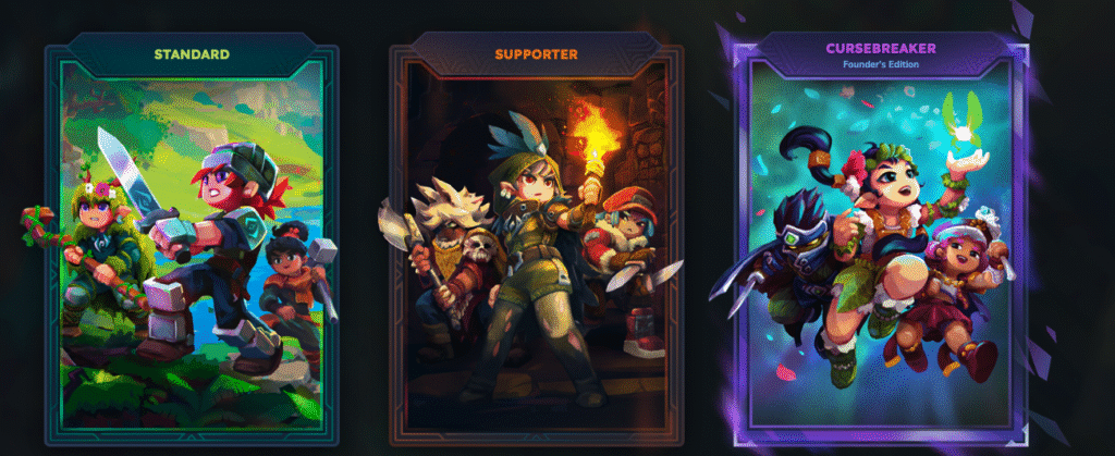 A página de preços do Hytale mostra os níveis de preço 