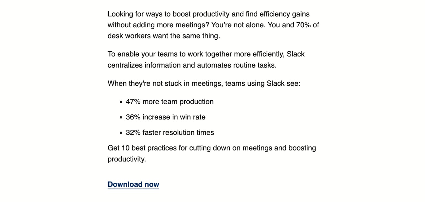A newsletter do Slack com conteúdo educativo