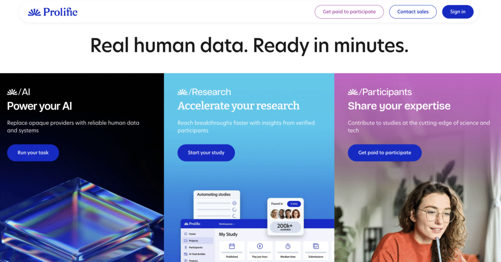 Página inicial prolífica que exibe serviços de sites secretos para gerar receita para IA, pesquisa e participantes, com gráficos vibrantes e opções de navegação fáceis.