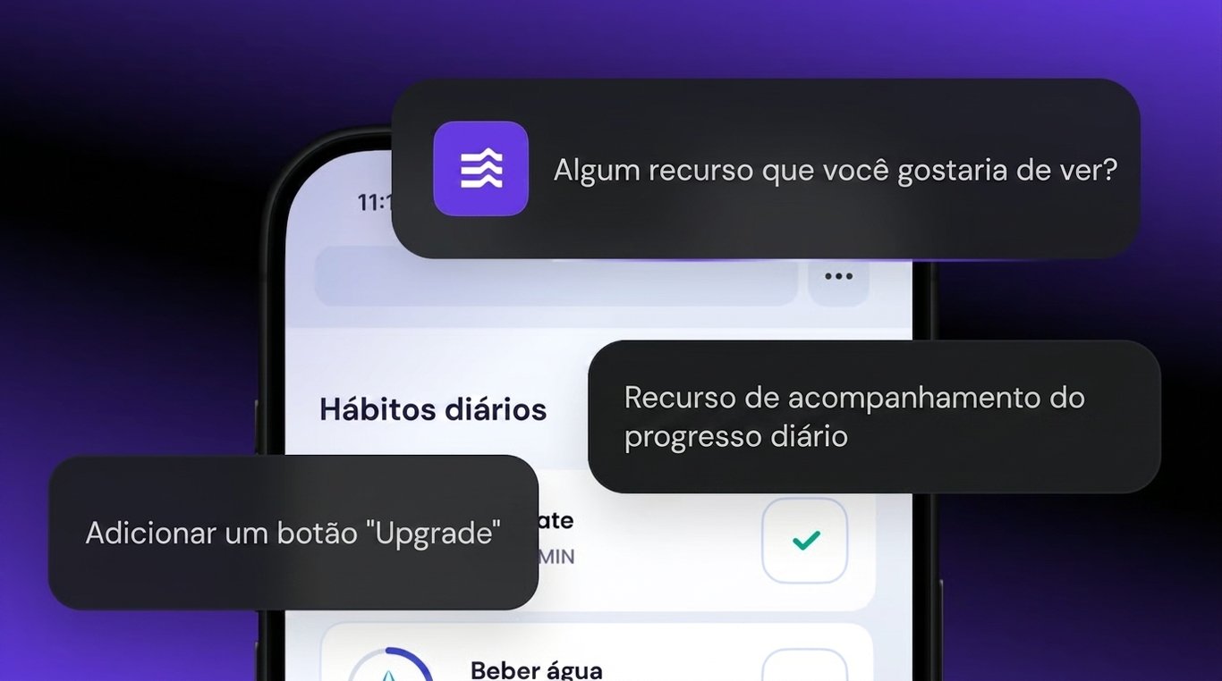 Vibe coding vs programação tradicional: Mockup da Hostinger Horizons mostrando a IA e o usuário conversando