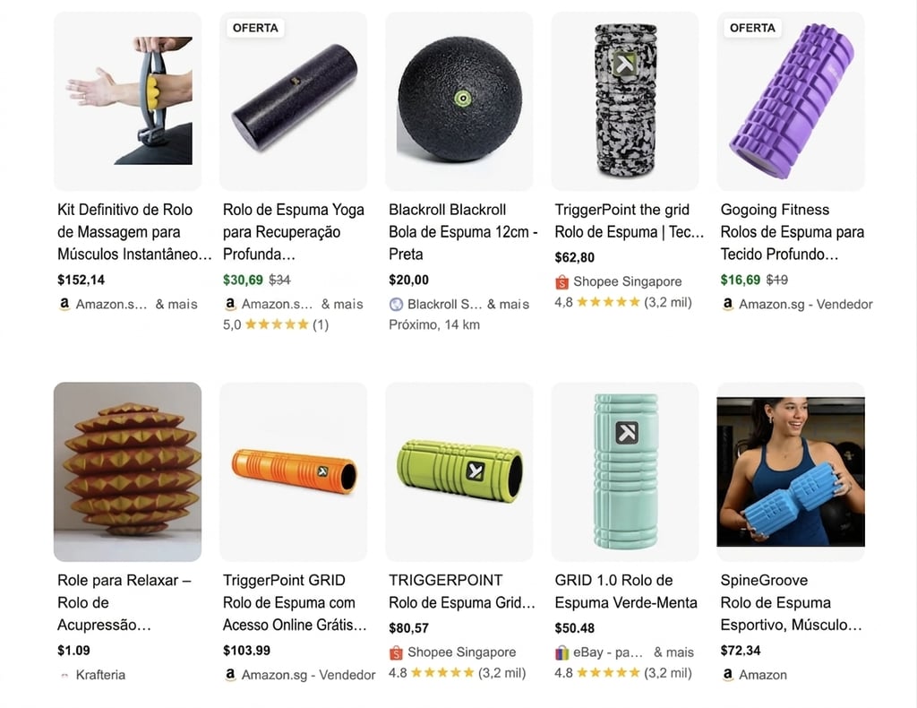 Produtos de sa&uacute;de e bem-estar na SERP do Google