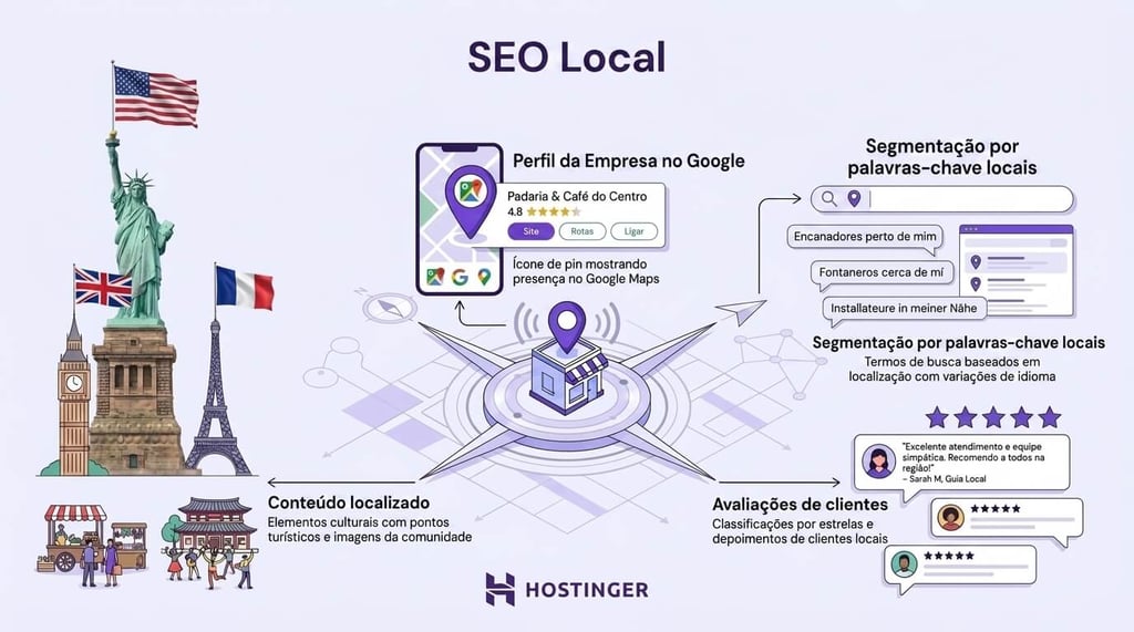 infográficos de SEO local Um infográfico explicando sobre SEO local