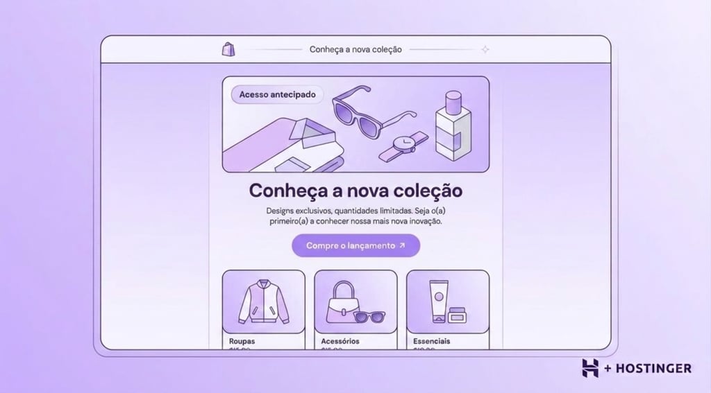 Newsletter de lançamento de novo produto