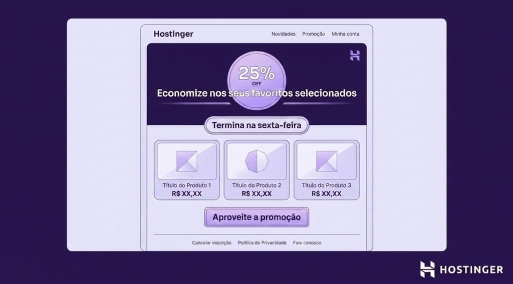 Newsletter de oferta promocional