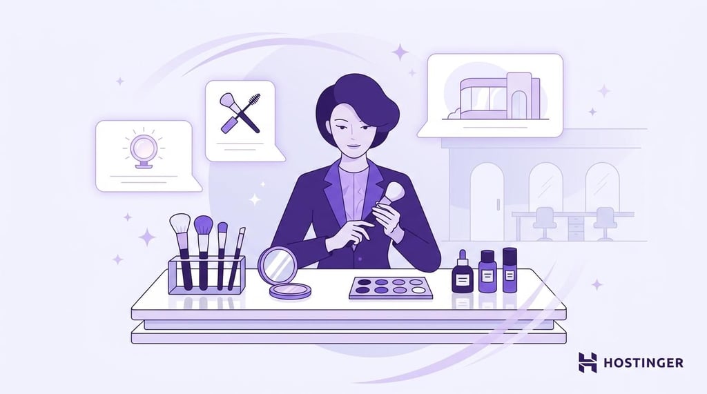 Ideias elegantes para nomes de negócios de maquiagem
