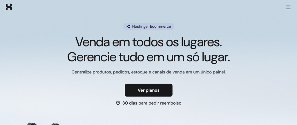 Hostinger Ecommerce landing page