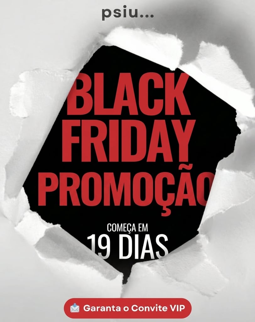 Estrategia de black friday: Exemplo de e-mail de Black Friday com convite VIP.