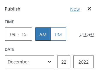 Recurso para agendar posts no editor de blocos do WordPress