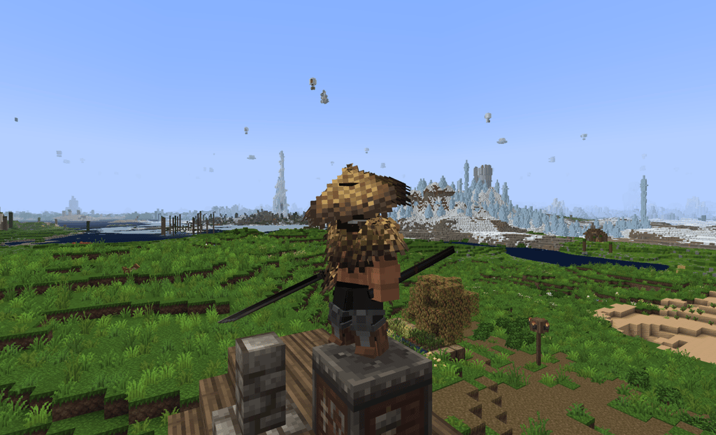 Modpack DawnCraft para Minecraft, com gameplay de RPG no estilo Soulslike