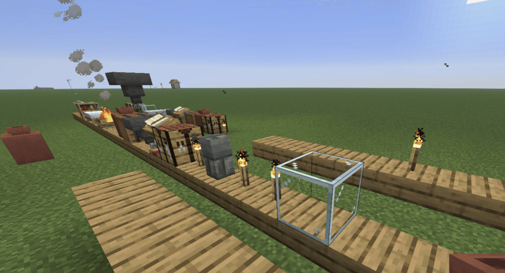 Mod Slabbed para Minecraft, que permite posicionar lajes em diferentes orienta&ccedil;&otilde;es