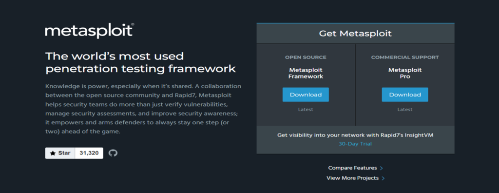 Site do Metasploit
