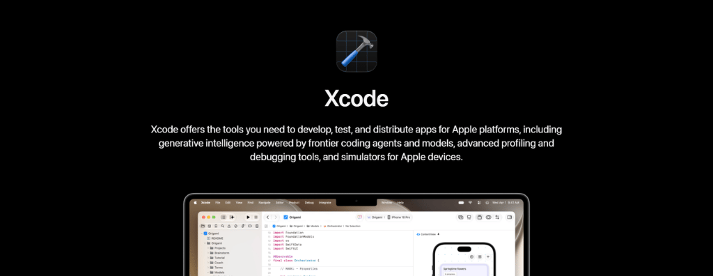 Banner do Xcode