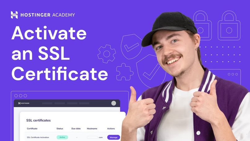 How to activate an SSL certificate on your domain – video tutorial