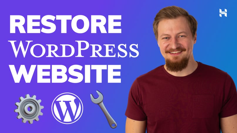 How to restore a WordPress website – video guide