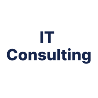 Black logo of IT Consulting