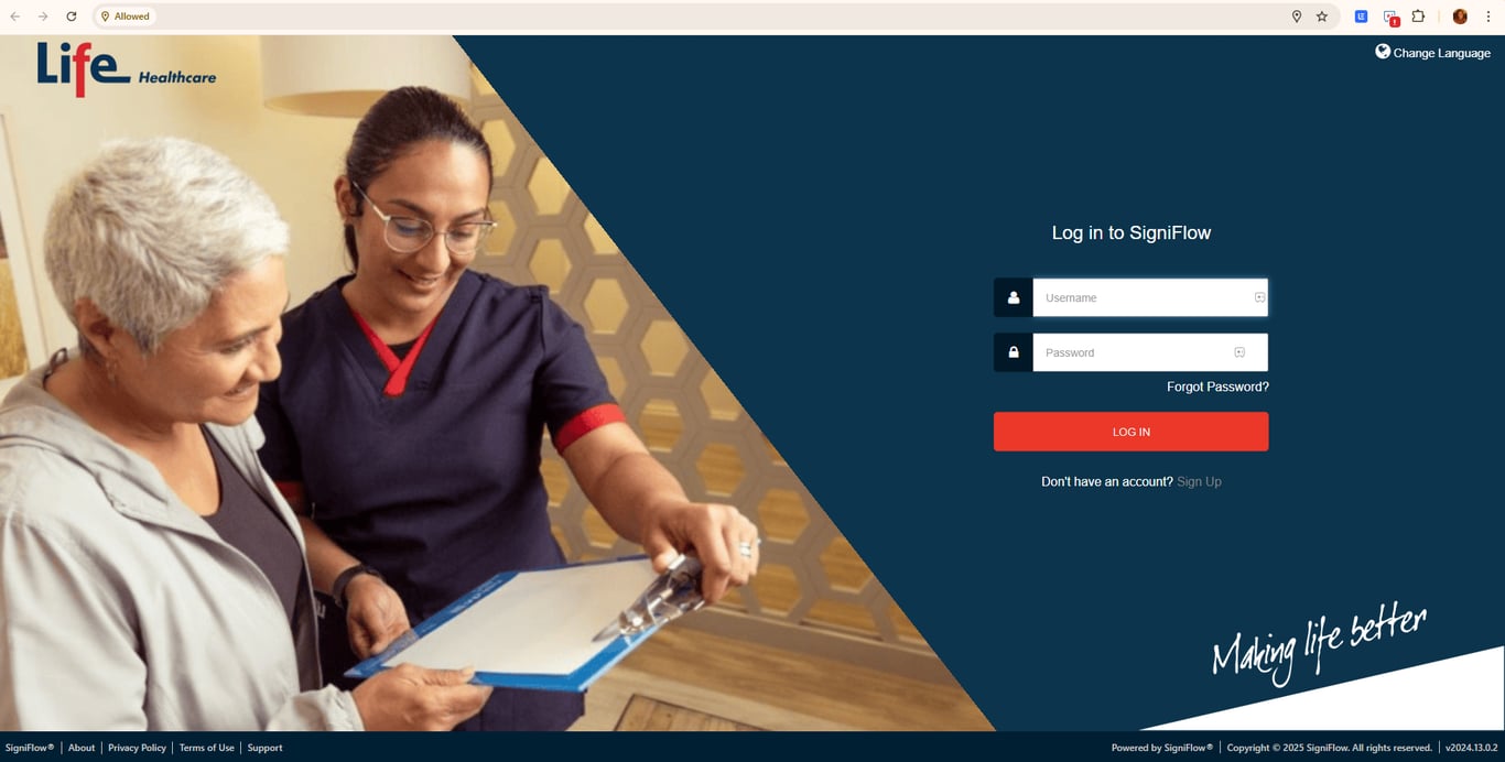 Life hospital transforming patient admissions with Signiflow