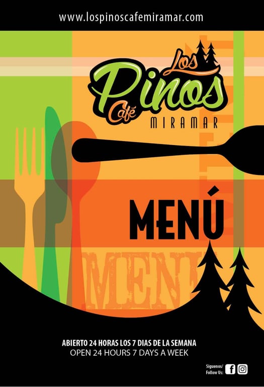 Front Page Menu Los Pinos Cafe Miramar