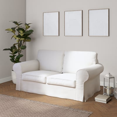 Ektorp 2-seater sofa bed cover (for model on sale in Ikea since 2012),  white, 702-80, 200 x 90 x 73 cm - Dekoria.co.uk