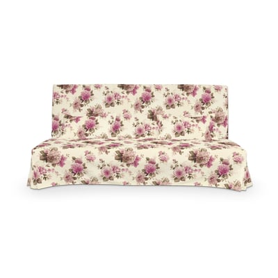 Poťah na sedačku Beddinge s dvoma obliečkami na vankúše, ružovo-béžové ruže  na krémovom podklade, 141-07, poťah na sedačku Beddinge - Dekoria