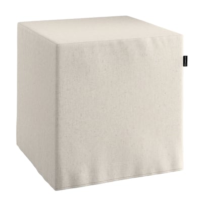 Housse de pouf cube, gris-beige chiné, 133-65, Housse 40 x 40 x 40 cm -  Dekoria.fr