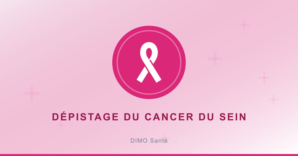 Illustration : ruban rose, dépistage du cancer du sein