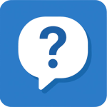 Generate Icône simple Poser une question – symbole