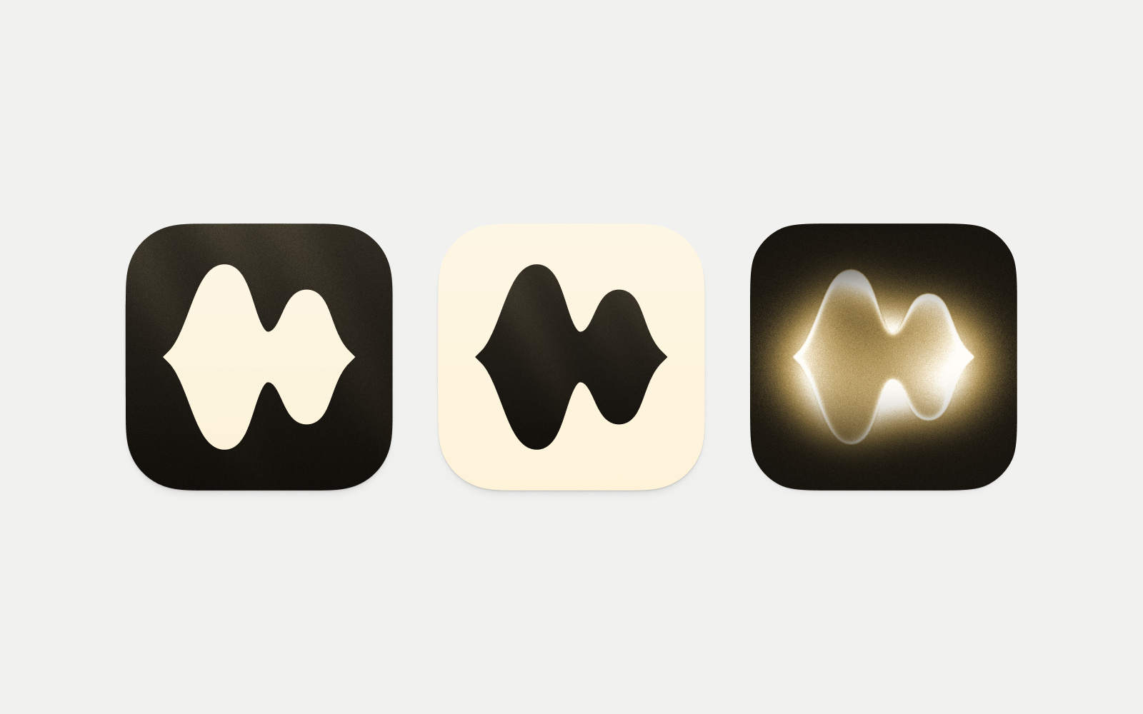 Three ReadAloud app icon directions